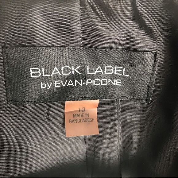 Evan-Picone Blazer Women's Size 10 Black Label One-Button Long Sleeve Pockets - Picture 11 of 11